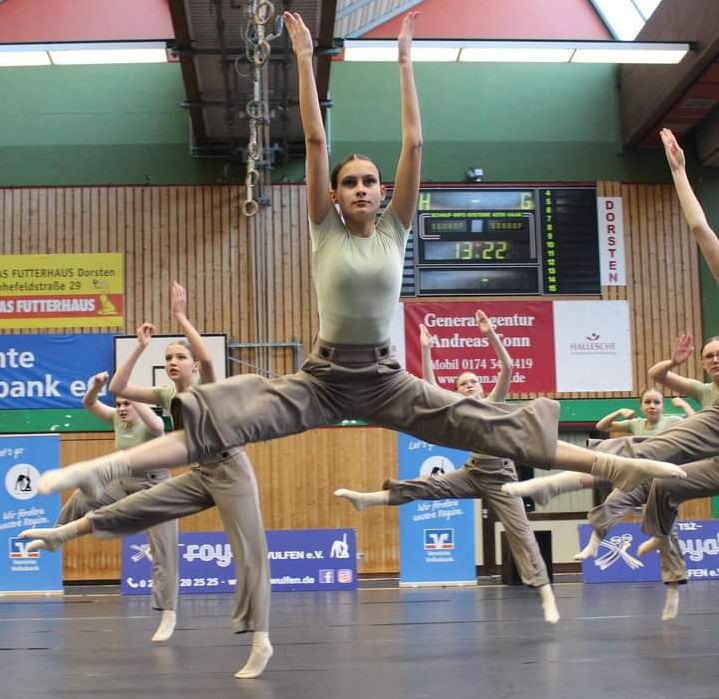 Das TSZ Royal Wulfen präsentierte jetzt in der Petrinum-Sporthalle ihre Formationen und Choreografien für das Jahr 2024.