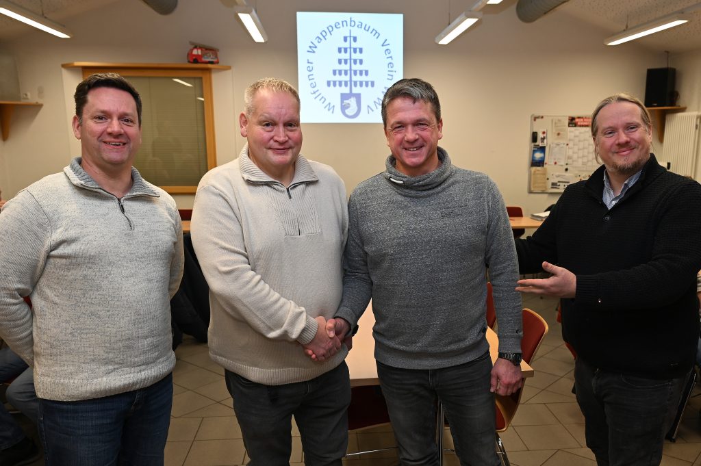 Foto von links: Der neue Vorstand: Björn Malcher, Reiner Schulze-Tenberge, Thorsten Schadwinkel und Oliver Borgwardt