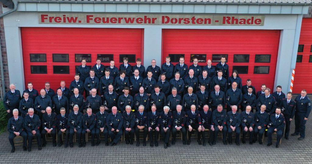 Der Löschzug Rhade der Freiwilligen Feuerwehr Dorsten zelebriert 112 Jahre treuen Dienstes mit einem Fest am 6. Juli am Gerätehaus.