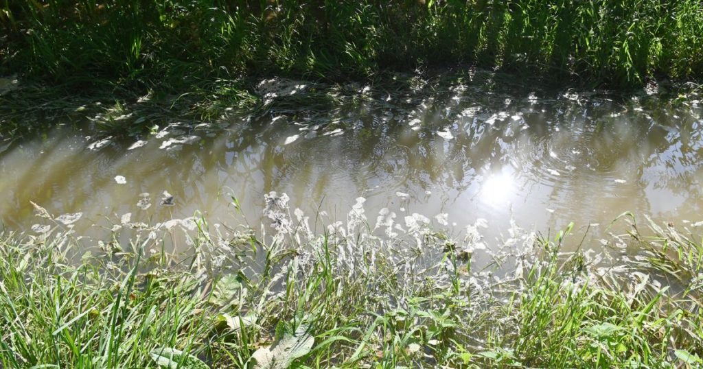 Ein Wasserrohrbruch überschwemmte Dienstagmorgen den Radweg zwischen Wulfen und Lembeck in Dorsten, was zu Verkehrsbehinderungen führte. 